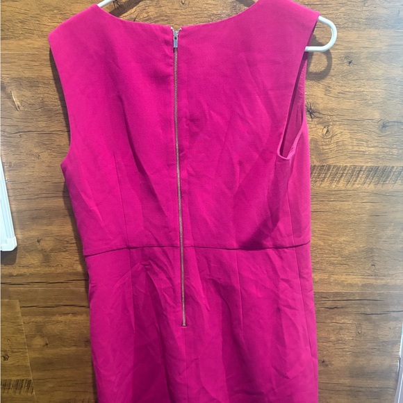 DVF HALLE' SLEEVELESS STRETCH WOVEN A-LINE DRESS - Picture 11 of 12